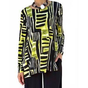 NEW CHALET ET CECI reanna long sleeve top in yellow